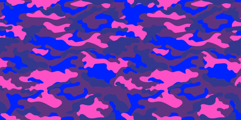 Colorful camouflage pattern for clothing design. Vector camouflage military pattern	