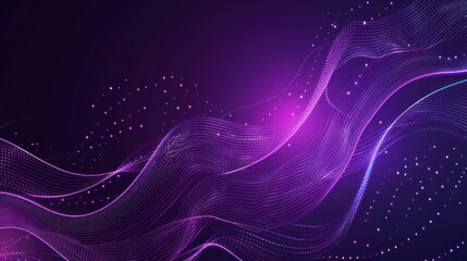 Abstract Purple Wave Background