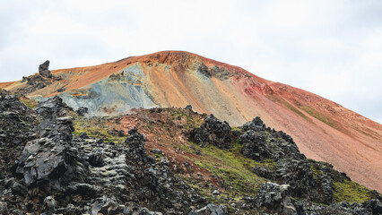 Obraz premium landscape photography Coloured mountains Iceland Landmannalaugar valley