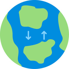 Continental Drift Icon