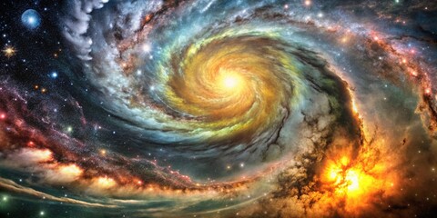 Stunning Galaxy Sky Wallpaper - High Dynamic Range Cosmic Art for Home Decor
