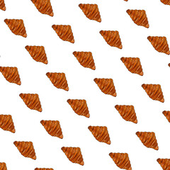 Pattern Croissant illustration