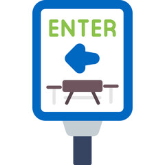 Rest Area Entrance Icon