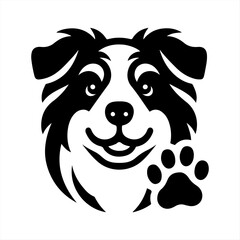 dog head logo
