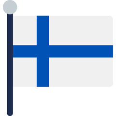 Obraz premium Finland Flag Icon