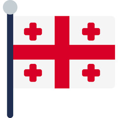 Fototapeta premium Georgia Flag Icon