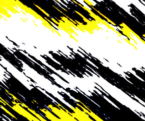 Paints three colors brushes background abstraction