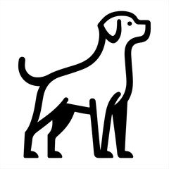Obraz premium Silhouette Dog Logo Design Vector Illustration.