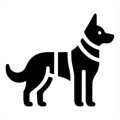 Silhouette Dog Logo Design Vector Illustration.