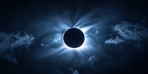 April 8, 2024 solar eclipse showing partial sun coverage and visible sunspots, captured in high resolution for a detailed celestial view.