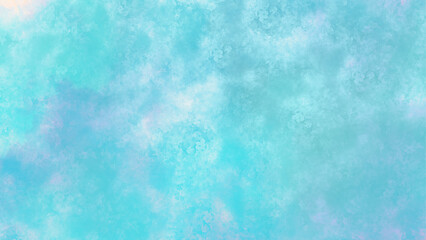 Abstract soft sky blue watercolor sky and clouds. Abstract blue watercolor grunge paper surface