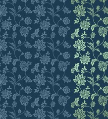 wedding card design, traditional paisley floral pattern , royal India	
