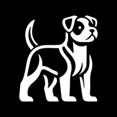 Fototapeta premium Silhouette Dog Logo Design Vector Illustration.