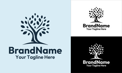 Modern Eco-Friendly Tree Logo for Nature, Wellness, and Sustainable Brands