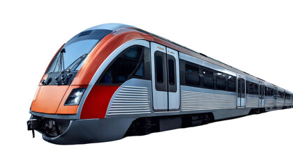 3D Subway Train 3D Render isolated on white background