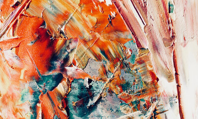 Abstract background art . Ethnic pattern. Mixtures of oil paint. Trendy hand painting canvas. Wall decor and Wall art prints Idea. 3D Texture. Art object
