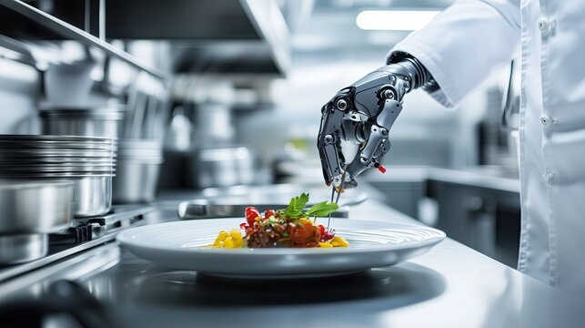 A robot chef in the kitchen