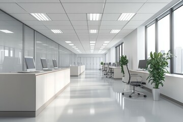 Obraz premium office scene, no people background,