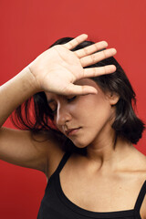 Brazilian woman wearing black shirt