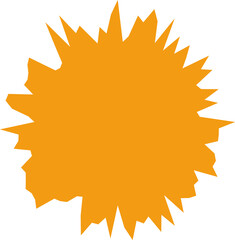 Starburst orange sticker set for halloween - collection of special offer sale oval and round shaped sunburst labels and badges. Promo stickers with star edges