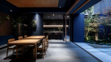 和モダンなダイニングスペース | Contemporary Japanese Dining Space