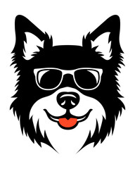 grooming pet cats and dogs logo for your business or company vector illustration isolated on white background