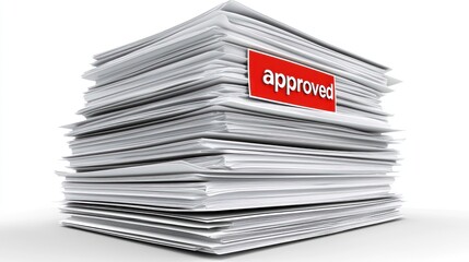 A comprehensive stack of approved property loan documents highlighting financial trust and commitment