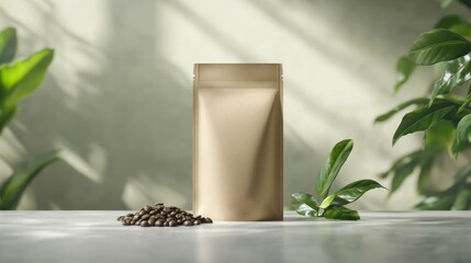 Food packaging mockup with eco-luxe design and transparent window