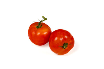 Tomato Slice On White Background
