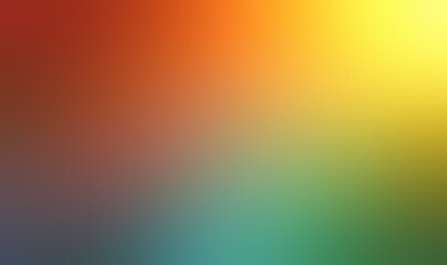 Tropical bold colors abstract blur background. Yellow orange green blue gradient.