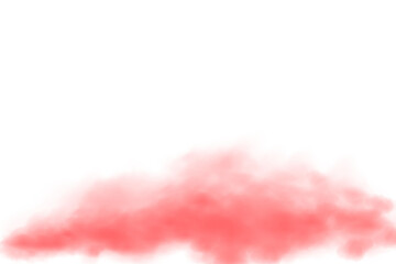 Naklejka premium Fantastic red smoke background. Magic red smoke with glitter and small particles of twinkling stars. Fog with luminous particles. Red vapor with stardust. Morning fog over land or water surface, magic