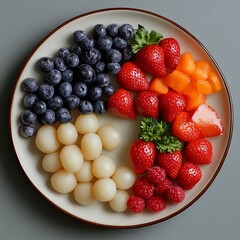 Obraz premium A Vibrant Plate of Fruit