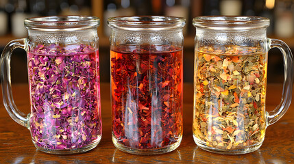 Cozy Herbal Tea Setup in a Calming Room