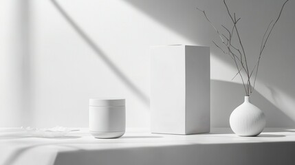 Minimal packaging display for high-end product, chic and simple design