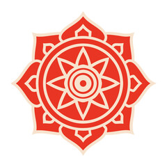 abstract spiritual symbol sun mandala