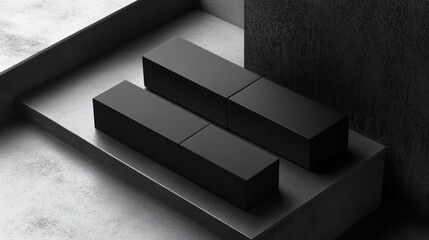 Minimal packaging display for high-end product, chic and simple design