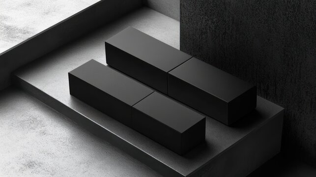 Minimal packaging display for high-end product, chic and simple design