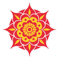 abstract spiritual symbol sun mandala