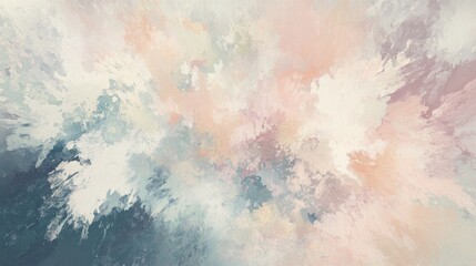 Obraz premium Muted color background with subtle pastel explosion, soft and calm hues blending into an abstract design