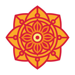 abstract spiritual symbol sun mandala