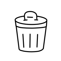 housekeeping cleaning line icons set