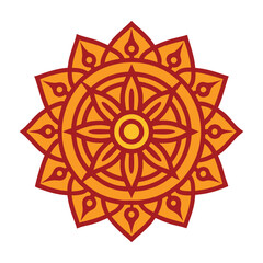 abstract spiritual symbol sun mandala