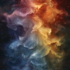 Fototapeta premium Abstract Nebula, Celestial Clouds, Artistic Cosmos