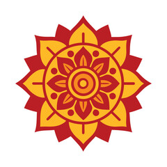 abstract spiritual symbol sun mandala