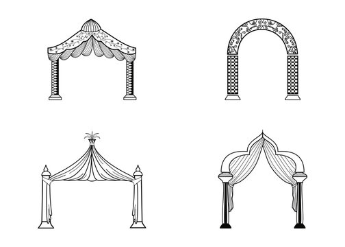 sadi card clipart design in black and white