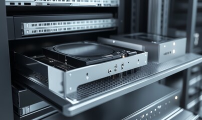 Storage server with hard disk bay in contemporary data center