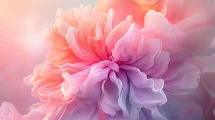 Fototapeta premium Soft color explosion with pastel shades and subtle gradients, evoking a calm and gentle color burst