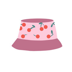 Set of colorful bucket hats