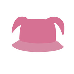 Set of colorful bucket hats