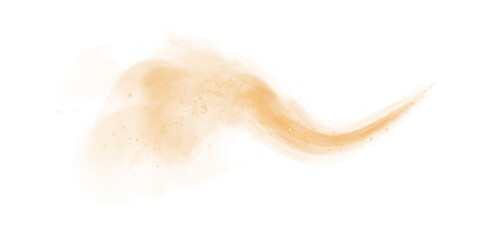 Cigarette smoke. Yellow fog or smoke. Fantastic smoke background. Yellow magic smoke with glitter and small particles of twinkling stars, fog with glowing particles, multicolored steam with stardust. 
